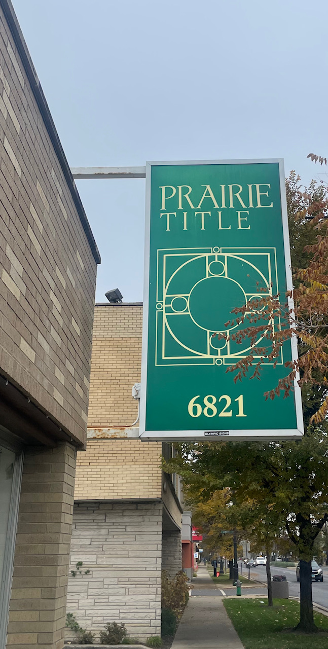 Prairie Title sign